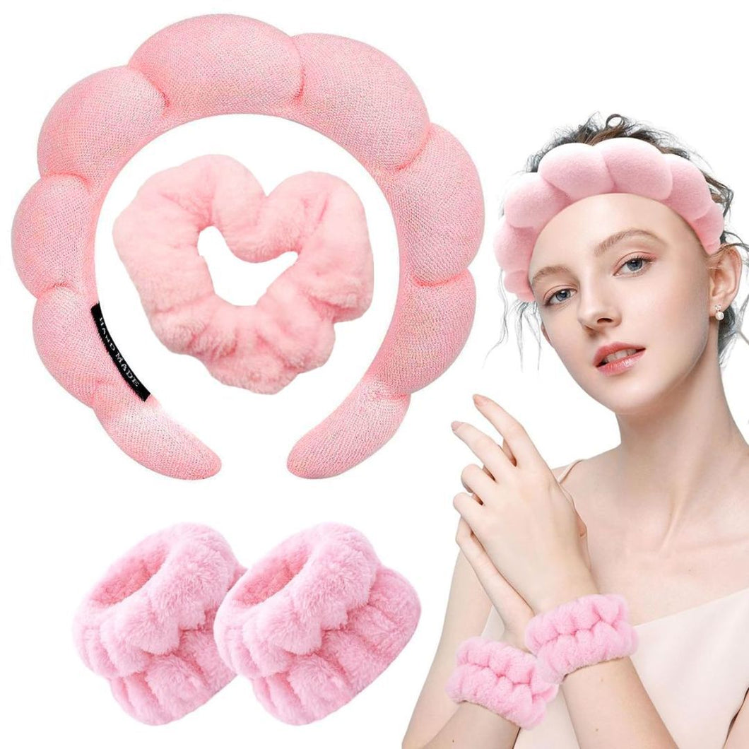 Head Buckle, Bracelet, Hair Ring, Four-piece Powder