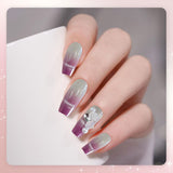 Inlaid With Small White Nail Pieces Dark Red