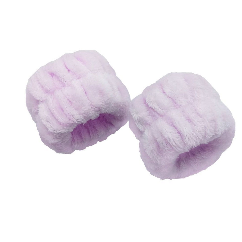 Three-piece Head Clasp Bracelet Set In Purple