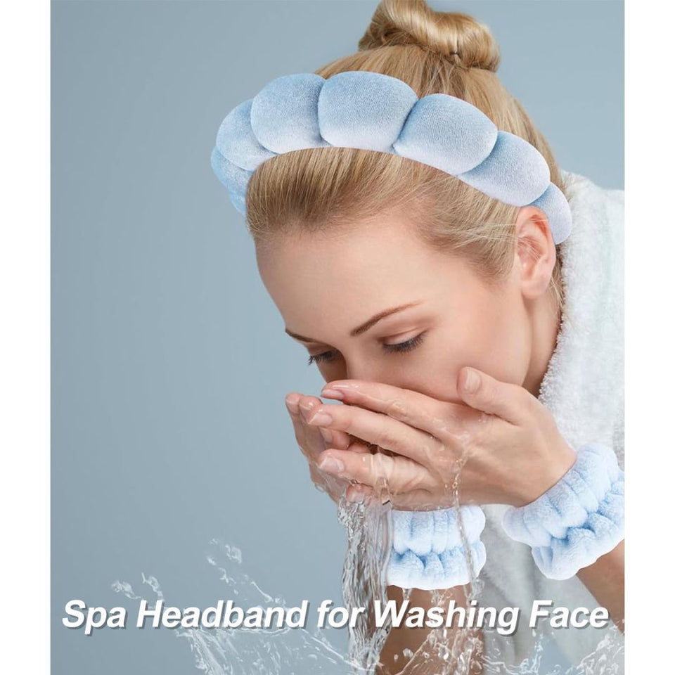 Three-piece Headband Bracelet Blue